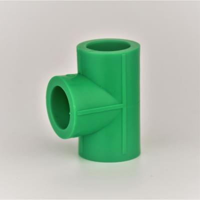 China General Wholesale Customized Green PPR Pipe Fittings High Quality Tee for sale