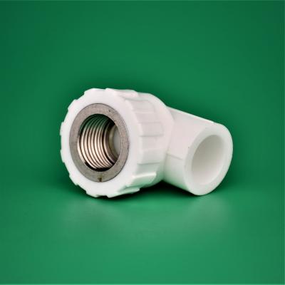 China General High Quality Pipe Fittings Welded White Internal Thread Elbow PPR Pipe Fittings for sale