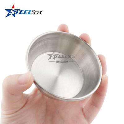 China Viable Metal Egg Cup Stainless Steel Eggs Ramekins Tart Machining Baking Baking Cups Cake Mold Baking Cups for sale