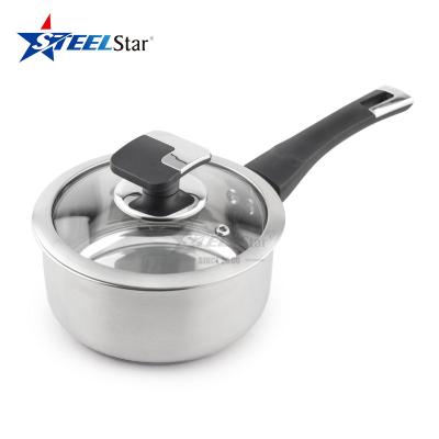 China Viable Wholesale High Quality Home Utensils OEM Kitchen Cooking Pan Cookware Sauce Pan With Bakelite Handle For Kitchen for sale