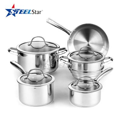 China Viable hot sales masterclass Amazon 9pcs premium kitchen home cookware set non-stick pots and pans cookware set for sale