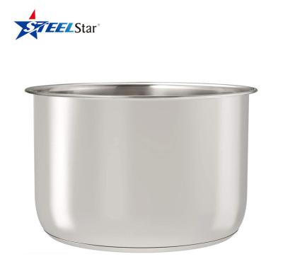 China Stainless Steel Sustainable SS304 Inner Pot Or Triple Stainless Pressure Cooker Accessories for sale