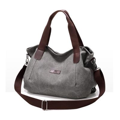 China Fashion Women Canvas Shoulder Bag Large Capacity Handbag for sale