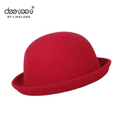 China Wholesale Character Family Wool Felt Thrower Hat Hats For Women for sale