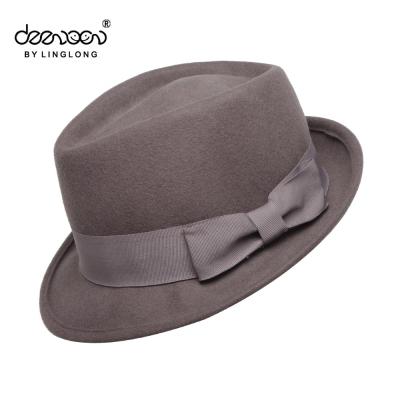 China Picture Fedora Hats For Men Wool Wholesale Unisex Felt Hat for sale