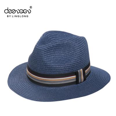 China Sun-protect Panama Straw Hat Wholesale Man Hats Summer Panama Hat for sale