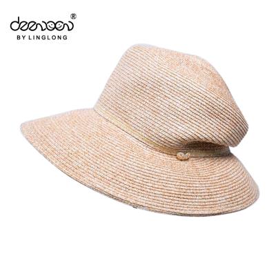 China Character Plain Crushable Straw Hats Style for sale