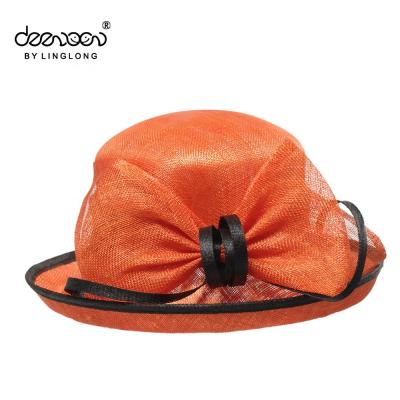 China Stylish Character Party Hat Wholesale Ladies Images Of Sinamay Church Hats for sale