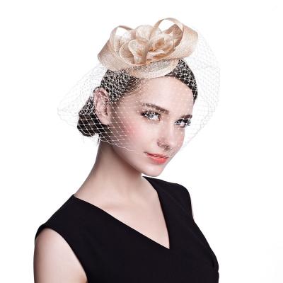 China Fully Handmade Elegant Sinamay Fascinators 2018 Wedding Hair Accessories for sale