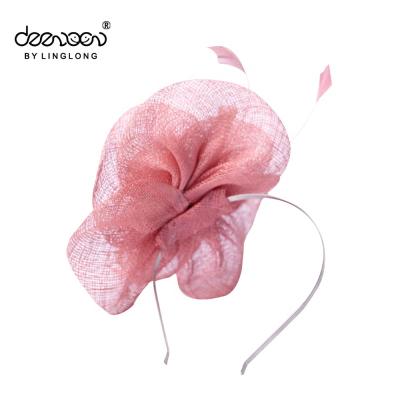 China Wholesale Lady Sinamay Fascinator Hat Image Women Church Hat for sale