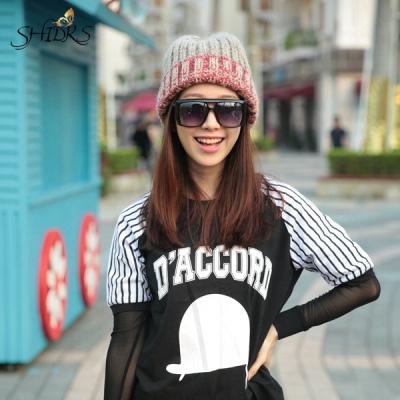 China COMMON Cute Teenagers Knitted Beanie Hats Girls Crochet Beanie Hat for sale