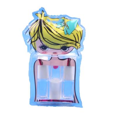 China Hot Selling Plastic Lady Sealers Cosmetic Makeup Storage Bag Bottles Organizer With Button Closure for sale