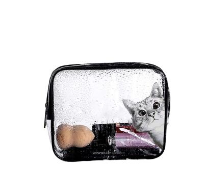 China PVC Cat Travel Business Toiletry Makeup Plastic Bag Filter Holder Pouch Clear Waterproof Dustproof Shockproof Custom Filter Holder for sale