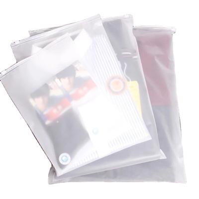 China Clothing T-shirt clothes zipper bag PEVA so-called clothing PE plastic bags moisture-proof frosted ziplock bag women clothing packaging clothes for sale