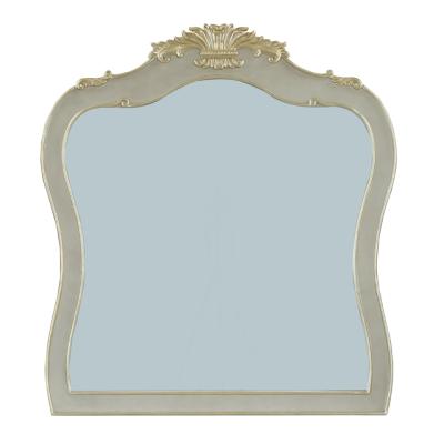 China Traditional Solid Wood Dressing Well Designed Carved Mirror For Bedroom for sale