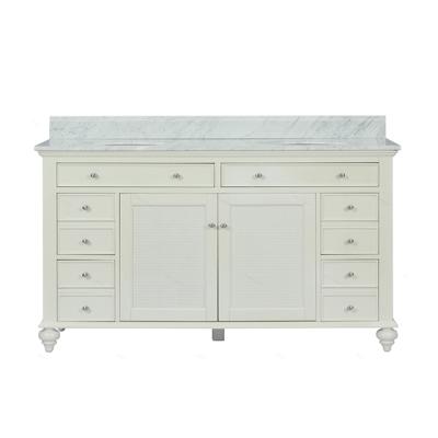 China Modern Marble Wood Top Panel Cabinet Bathroom for sale