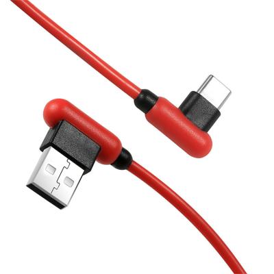 China Wholesale New Design Fast Data Transfer 90 Degree Type USB C Cable USB Charging Cable For Mobile Phone for sale