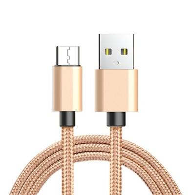 China Wholesale Mobile Phone Cable Charging Nylon Braided Cable Copper Usb Mobile Phone Usb Data Fast Charging Cable Type C for sale