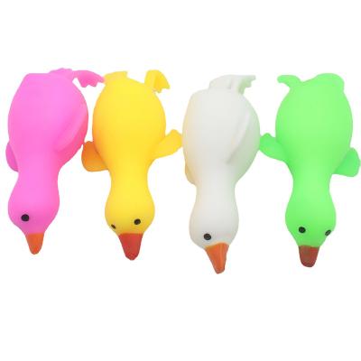 China Funny Anxiety Relife Toy Popular Style Multicolor Tpr Material Fidget Stretchy Duck Toys For Toddlers for sale