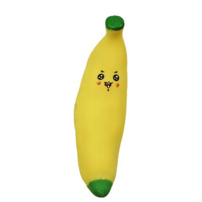 China Funny Anxiety Relife Toy Hot Selling Tpr Cute Banana Flour Squeeze Sensory Hand Toys For Kids for sale