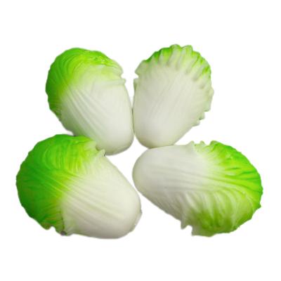 China Funny Anxiety Relife Toy Factory Direct Sale Children Color Colorful Simulation Chinese Cabbage Squeeze Toys for sale