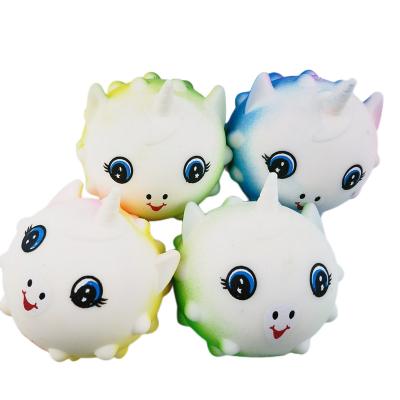 China Funny Anxiety Relife Toy Hot Sale Cute Slow Rebound TPR kawaii Unicorn Anxiety Relief Squeeze Toys for sale