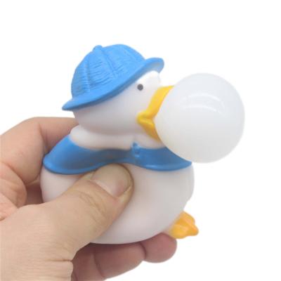 China Funny Anxiety Relife Toy Hot Selling Cute Funny Non-toxic Bubble Duck Squeeze Fidget Toys For Autism Kids for sale