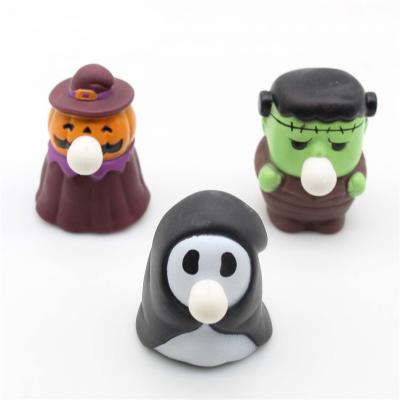 China Funny Anxiety Relife Toy OEM Factory Design Tpr Halloween Blow Bubble Squeezing Fidget Toy for sale