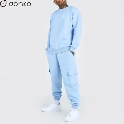 China custom oversized heavy Anti-wrinkle sweatsuit for street wear brand 450 GSM tracksuit for sale