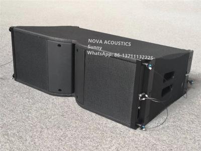 China Pro Audio Double 8 Inch Line Array Speaker 550W Black Cabinet Pro Sound for sale