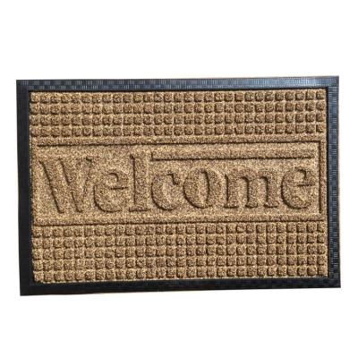 China Stain Resistant Outdoor Foot Mat Easy To Clean PVC Mat Rubber Door Mat for sale