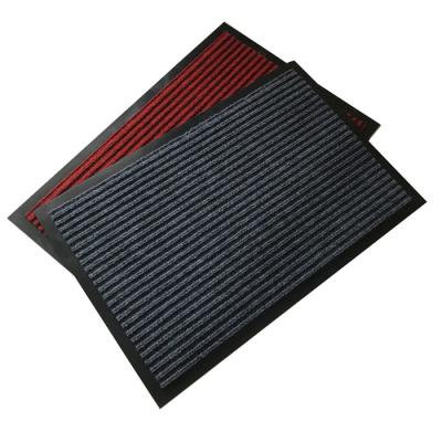 China Stain Resistant Anti Slip Scratch Design Polyester Material Dust Entry Door Mat for sale