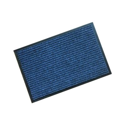 China Heavy Duty Indoor Outdoor Floor Mat Entrance Stripe Mat Non Slip Ribbed Door Mat With PVC Backing for sale