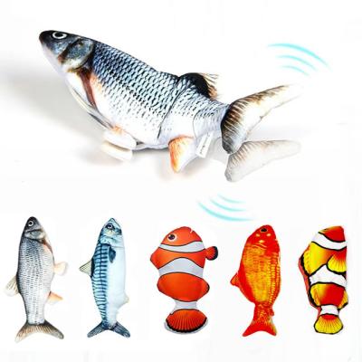 China Usb Fish Catnip Dancing Fish Catnip Dancing Fish Cat Toy Automatic Electric Mobile Toy Cat Toy Interactive Simulation Fish Dog for sale