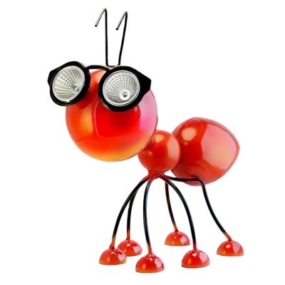 China Hot Selling Garden Metal Ant Craft Garden Decoration Outdoor Solar Led Lighting for sale