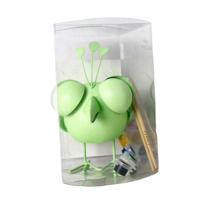 China handcrafted home decoration creativity diy movable green bird house decoration for sale