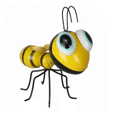 China Metal minimalist hot outdoor bee ornament garden decoration sales promotion china wholesale products for sale