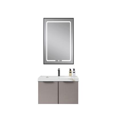 China Wall Mount Design Modern Solid Wood Mirrored Double Sink Bathroom Vanity Hot Sales In Australia for sale