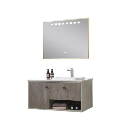 China Light Modern Euro Bathroom Vanity Luxury Bathroom Cabinets With High Quality for sale