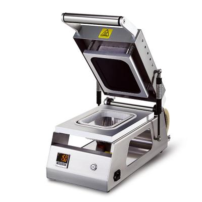 China Manual Plastic Food Packing Container DS-2 Tray Sealing Food Packing Machine Tray Sealer For Plastic Food for sale