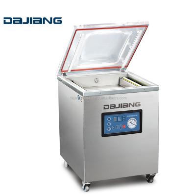 China DAJIANG Semi Automatic Two Side Food Sealing Machine Meat Sealer Plastic Food Chamber Vacuum Packing Machine Porcelain for sale