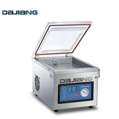 China DAJIANG DZ260 Portable Food Vacuum Food Sealer Packed Ready Meals Vacuum Skin Packaging Machine China Small Chamber for sale