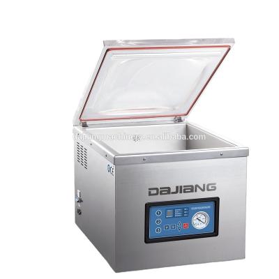 China China Dajiang Table Top Vacuum Food Small Meat Packing Machine Plastic Bag Fish Vacuum Sealer Snack Packing Machine Price for sale