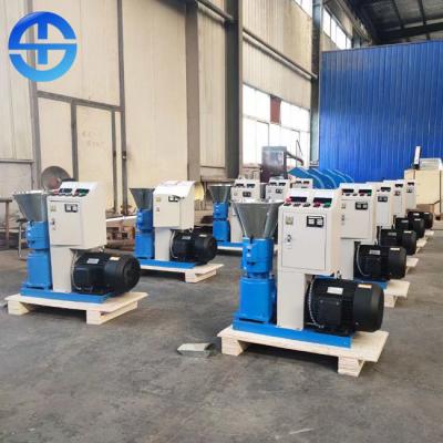 China 400Kg/H 600kg/H Flat Die 260mm Biomass Pellet Machine for sale