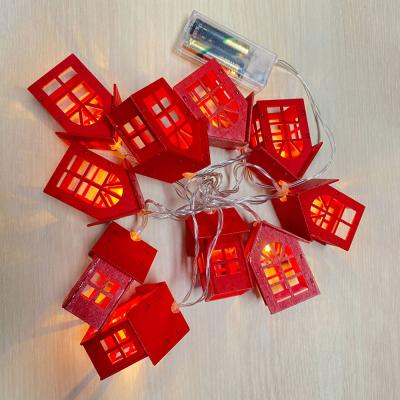 China Newish10LED Christmas lightchain home light wooden string lightwith warm red or white LED string Christmas light for sale