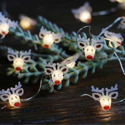 China String Light 2M 20 LED Light Up Reindeer Christmas String Light for Christmas Decoration for sale