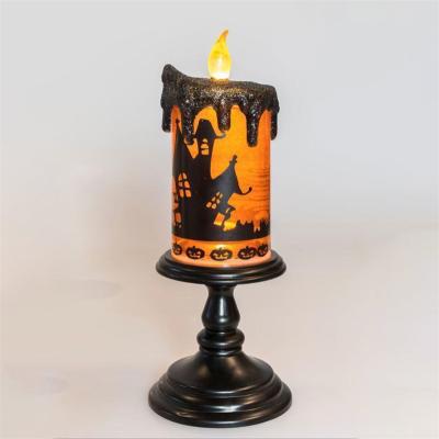 China Water Lamp Kanlong Halloween Decor Flameless LED Candle Light Ghost Water Lamp Electric Plastic Candle ' with 1L Warm LED for sale