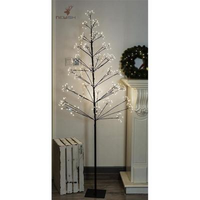 China H180cm Pretty New Charming Fashion Home LED Black Tree Light TIMER with Brighter 400L Led, Outdoor Christmas Light Decoration for sale