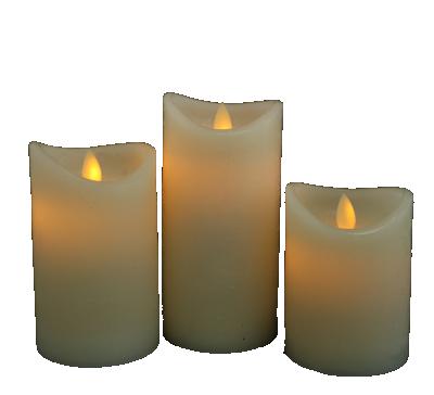 China Pretty New Home Decoration Movable Flame Smooth Pillar D7.5 H10 H12.5 H15 Wavy White Battery Simulation Remote Timer 2 4 6 8 Hours Led Wax Candle for sale