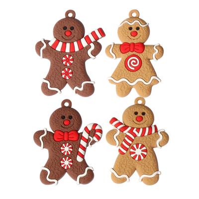 China Christmas 2022 Twelve Customized DIY New Gingerbread Man Christmas Tree Ornaments for sale